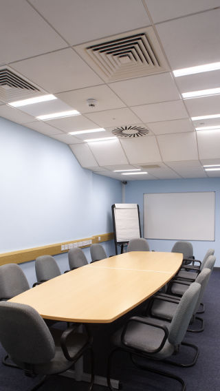 Philips Lighting illuminates the meeting room of Sedgemoor District Council, Somerset, UK