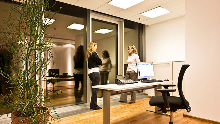  The Philips AmbiCare lighting system at DivoCare, Germany can be adjusted to suit one's personal lighting preferences