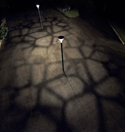 Different ground effects are created from Metronomis LED street lights
