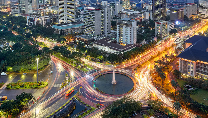Jakarta Indonesia streetlighting