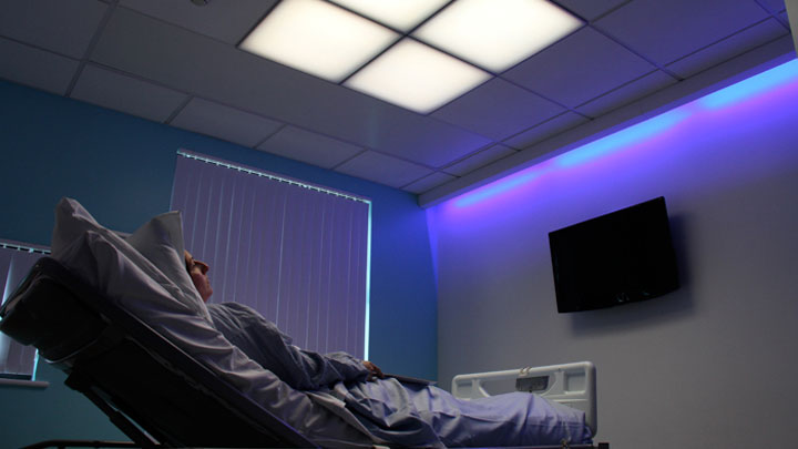 Philips Lighting’s HealWell patient room lighting supports patient sleep rhythms, helping to improve care outcomes