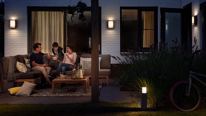 outdoor_Functional and stylish, outdoor lighting makes your garden shine at all times of day